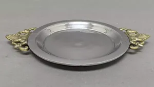 Bandeja de Chocolate ovalada de Metal de buena calidad, plato de diseñador hecho a mano pulido brillante, bandeja de servicio con estilo clásico para venta de exportación - Product Image 3