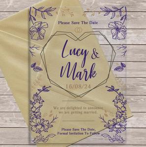 Nhà máy tùy chỉnh Acrylic Thiệp mời đám cưới - Product Image 5