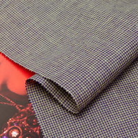 Tissu de luxe en lin pur pied-de-poule 137 g/m² 138 cm, absorbant l'humidité, tissé teint en fil, 100 % lin de lin, pour chemises et vêtements