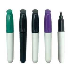 free sample manufacturer oem oil based marker round waterproof permanent cd/dvd metal mini marker pen sets with single tips