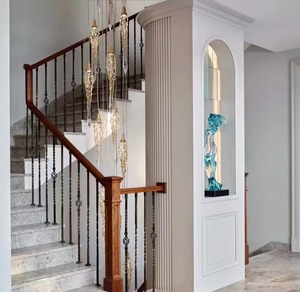 Pasamanos de aleación de aluminio duradero dorado para escaleras, diseño e instalación DIY, barandillas y pasamanos elegantes - Product Image 5