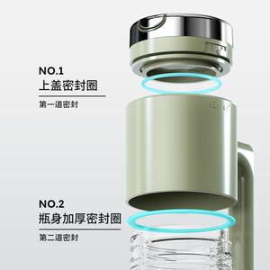 Dispensador de aceite grande Hy-29 con tapa metálica de apertura automática, botella de vidrio resistente a fugas para almacenamiento en la cocina - Product Image 5