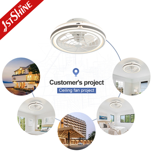 1 ventilador de techo LED stshine Fácil instalación motor DC ventilador de techo con luz ajustable - Product Image 5