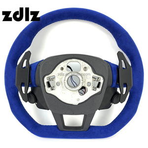 พวงมาลัยคาร์บอนไฟเบอร์หนังนิ่มสีน้ำเงินสำหรับรถ <span class=keywords><strong>Audi</strong></span> <span class=keywords><strong>RS</strong></span> A7 C8 S7 RS6 A3 2018 2020 2021 <span class=keywords><strong>2022</strong></span>พวงมาลัยปรับแต่งได้ - Product Image 6