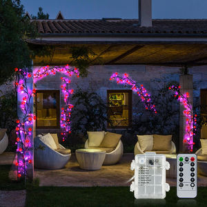 Led Ivy String Bat Spider Pumpkin Maple Leaf Pumpkin String Light para Halloween Party Holiday - Product Image 6