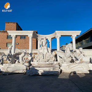 Grande <span class=keywords><strong>fontaine</strong></span> <span class=keywords><strong>de</strong></span> Trevi en marbre sculptée à <span class=keywords><strong>la</strong></span> main <span class=keywords><strong>de</strong></span> luxe d'extérieur pour <span class=keywords><strong>la</strong></span> décoration <span class=keywords><strong>de</strong></span> château et <span class=keywords><strong>de</strong></span> villa - Product Image 5