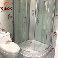 Villa modulaire Cbox de 20 pieds, maison multi-unités avec salle de bain, maison préfabriquée en conteneur détachable