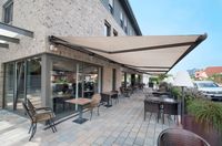 Auvent de balcon imperméable avec télécommande, auvent pliable, abri solaire pour piscine, toit rétractable, auvent de terrasse