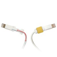 Protège-câble USB multicolore en forme de cube, manchon de protection pour câble de charge de téléphone portable, clips pour câble.
