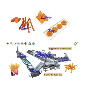 Baiyu 25年の経験ガーデンウェッジカットプランテンチップポテトクッキーミニハッシュブラウンメーカー機械加工ライン