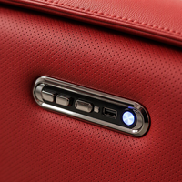 Fauteuil inclinable électrique, fauteuil inclinable en cuir pivotant à 360° avec lumière ambiante LED et support pour téléphone pour la maison et l'hôtel