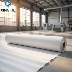 Toile filtrante <span class=keywords><strong>géotextile</strong></span> non tissée en HDPE PP résistante aux déchirures 100-1000g/m² imperméable Chine MOQ 800m² Travaux de construction - Product Image 1