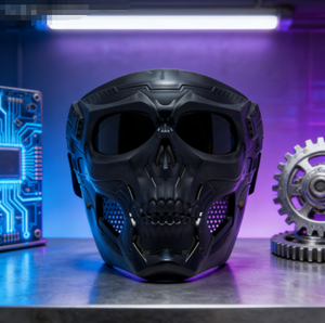 Casque tactique avec visière pour moto tout-terrain et vélo, en ABS, coupe-vent, pour adultes - Product Image 3