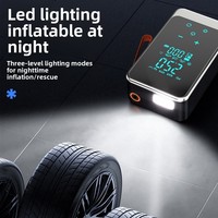Cross-border Exclusive Wireless Smart Touch-screen Rechargeable Single Cylinder Car Tire Inflator ABS Fast Inflation Lighting