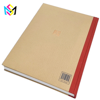 Livre de collection d'art de peinture à l'encre chinoise personnalisé à couverture rigide, texte chinois gaufré, reliure à ruban rouge, vente en gros d'usine OEM
