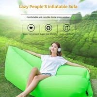 Canapé gonflable de plage de style européen et américain, pliable, à montage rapide, en polyester, pour le camping en plein air, sac de couchage, lit d'air