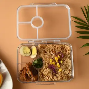 2023透明Tritan多功能无味家用午餐儿童塑料便当盒