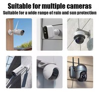 Cubierta para Cámara CCTV Impermeable IP66 para Exteriores, Soporte de Plástico ABS Universal, Caja de Protección contra Lluvia y Sol