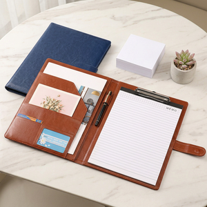 CCH Customized <b>A4</b> business meeting record leather storage clip portable office gift - Product Image 1