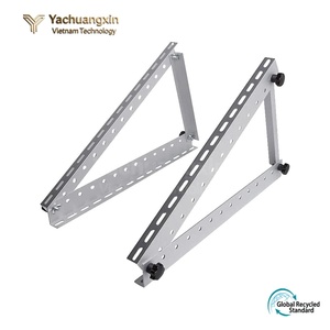 Support triangulaire réglable en acier zingué, épaisseur 3 mm, structure standard pour montage - Product Image 5