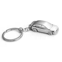 Porte-clés en alliage de zinc en forme de voiture avec roue rotative, personnalisé, durable, promotionnel, créatif, pour vente en gros, OEM