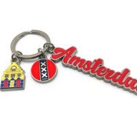 Usine en gros personnalisé porte-clés en métal 2D 3D entreprise Logo lettre porte-clés porte-clés porte-clés personnalisé émail porte-clés
