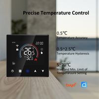 Termostato Wifi de Tuya Smart Life de forma remota con termostato Wifi de Control de voz Alexa para termostato de calefacción de caldera de Gas doméstico
