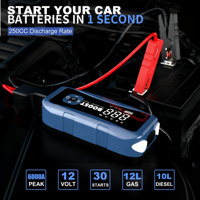 Starter Mobil Heavy Duty 4 in 1 dengan Pompa Ban Silinder Ganda 150PSI Kompresor Udara Portabel Arrancador De Coche Portatil