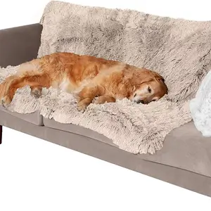 Couverture longue en peluche extra large lavable et imperméable pour faux chien