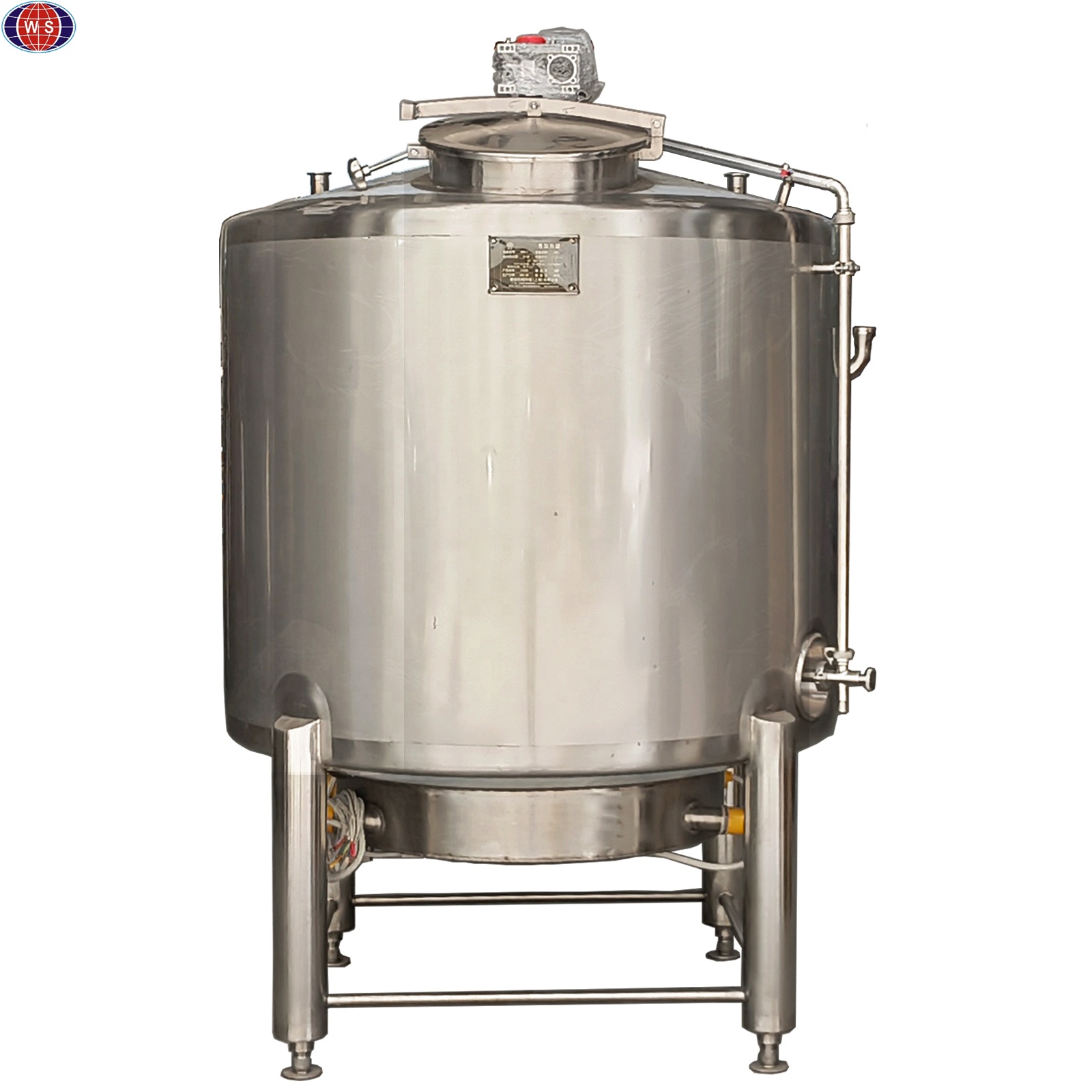 Высококачественный Электрический нагревательный смесительный бак из нержавеющей стали 300-5000L, удерживающий бак с мешалкой