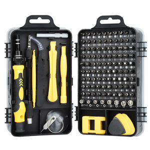115 pièces jeu d'embouts de tournevis en acier de précision multi-usages pour téléphone portable <span class=keywords><strong>ordinateur</strong></span> PC réparation démonter outils de remplacement OEM - Product Image 1