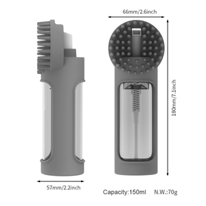 Çevre dostu silikon evcil hayvan duşu fırça küçük hayvanlar bakım köpek kedi banyo masaj ürün <span class=keywords><strong>Pet</strong></span> temizleme bakım - Product Image 5