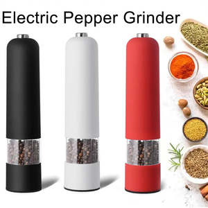 Automatic Mill <b>Pepper</b> and Salt With LED Light Adjustable Coarseness Spice Kitchen Cooking Tool - Product Image 1