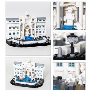 Série d'<span class=keywords><strong>architecture</strong></span> mondiale : Modèle exquis <span class=keywords><strong>de</strong></span> la Fontaine <span class=keywords><strong>de</strong></span> la Fontaine-Carreaux <span class=keywords><strong>de</strong></span> <span class=keywords><strong>Rome</strong></span>, Italie, 650 pièces, blocs <span class=keywords><strong>de</strong></span> construction en plastique ABS, jouet éducatif, cadeau - Product Image 5
