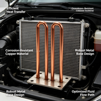 Radiateur à tube de cuivre en U pour la production professionnelle, pour machines électroniques haute puissance