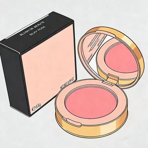 Personalized Customized Women's Facial <b>Blush</b> Long-Lasting Mineral Vegan Waterproof High-Pigment <b>Matte</b> Pressed <b>Blush</b> Palette - Product Image 4
