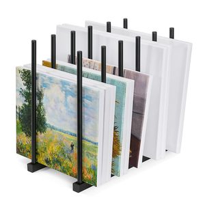 JH-Mech présentoir de stockage d'œuvres d'art avec roues double face 40 étagères support de séchage horizontal bon marché en métal mobile - Product Image 1