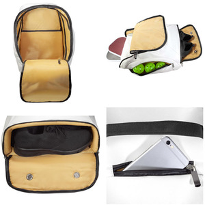 Sac à dos de sport imperméable unisexe pour équipement de pickleball avec compartiment à chaussures et multiples poches pour raquettes et balles - Product Image 3