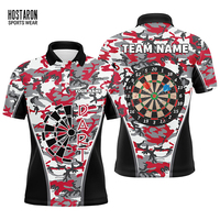 HOSTARON Uniforme de compétition de conception personnalisée 100% polyester séchage rapide sublimation polo t Shirt homme chemises à fléchettes