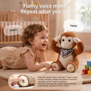 Tumama Peek-a-Boo Affen-Plüschtier für 18 Monate alte Kleinkinder Batteriebetriebenes Interaktives Animiertes Stofftier mit Ton & Bewegung - Product Image 3