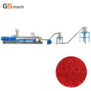 100-1000kg/h Single Double Triple Screw Rubber Plastic Extruder LDPE/PE/PP Plastic Pellets Extruding Machine Plates Restaurant