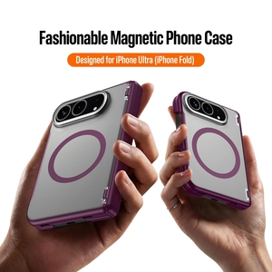 Funda Magnética para iPhone Duo, Transparente Esmerilada con Protección Completa de Bisagra, Antideslizante y Resistente a Golpes - Product Image 2