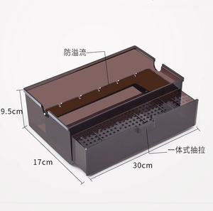 Contenitore per Filtrazione a Goccia Ecologico in Plastica per Acquario, Pompa 100L, Tappetino Filtrante, Accessori per Acquario - Product Image 2