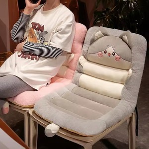 Coussin de <span class=keywords><strong>chaise</strong></span> d'hiver mignon chat Coussin de bureau et de siège de voiture <span class=keywords><strong>Protection</strong></span> de la taille et du dos Coussin de <span class=keywords><strong>dossier</strong></span> en velours doux Coussin de chambre à coucher Tatami - Product Image 5