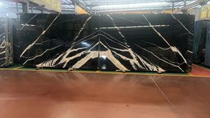 Buon prezzo su lastra di <span class=keywords><strong>marmo</strong></span> <span class=keywords><strong>Nero</strong></span> Marquina lucido stile <span class=keywords><strong>Nero</strong></span> Carrara per <span class=keywords><strong>tavolo</strong></span> da pranzo levigato superficie finitura stile Design cinese - Product Image 3