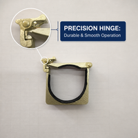 Serre-câble robuste en laiton et acier inoxydable usiné CNC avec revêtement en caoutchouc pour la gestion du câblage industriel et aéronautique Chine