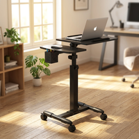Bureau d'ordinateur en bois réglable de haute qualité Table de support Portable porte-stylo extensible petite Table de lit d'ordinateur portable pour une utilisation scolaire