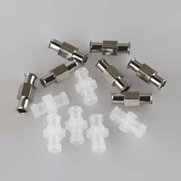 Doubles Joints ou connecteur, en cuivre ou PP, pour colier, serrure Luer, vente en gros, pièces