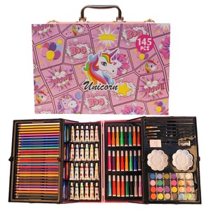 Ensemble de dessin Chiyuan 145 pièces, étui en aluminium, crayons aquarelle, crayons de couleur, pinceaux, fournitures artistiques pour enfants et étudiants - Product Image 2