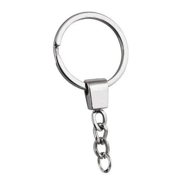 Stainless Steel Key Ring With Chain Metal Keychain For Keys And Bag Accessory